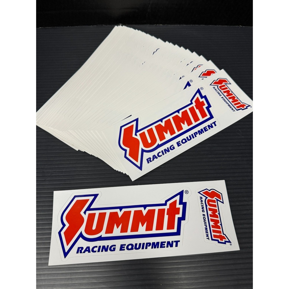 Lot of 32 Summit Racing Stickers Decals, 2 stickers per sheet NHRA Motorsports